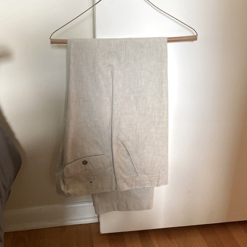 Banana republic linen/cotton blend pants.  32x34